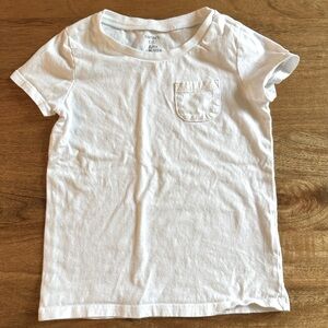 White pocket tee